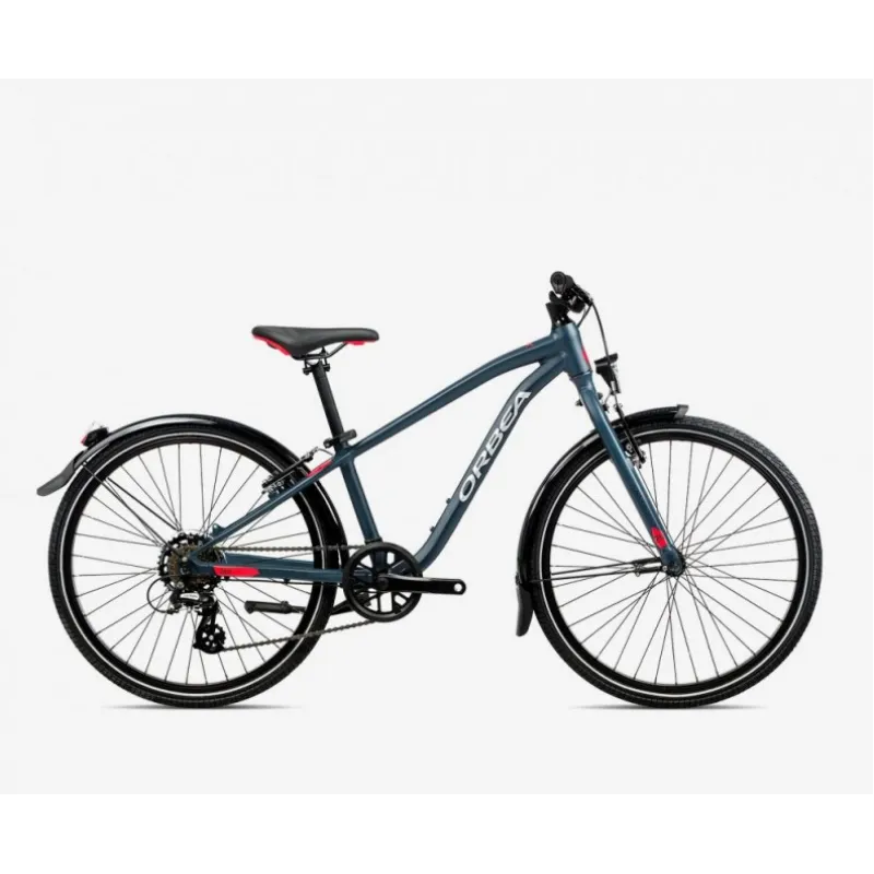 Ofertă de sezon Bicicletă ORBEA MX 24 PARK Blue Bondi - Bright Red